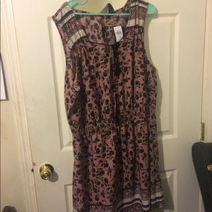 Light Plum and Black Dress